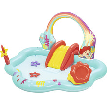 Aufblasbares Planschbecken mit Rutsche und Ariel-Motiv