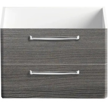 Waschtischunterschrank mit zwei Schubladen und Griffen
