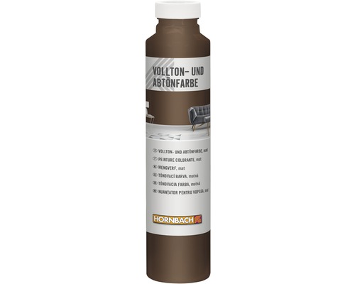 Peinture plein ton et colorant HORNBACH mocca 750 ml