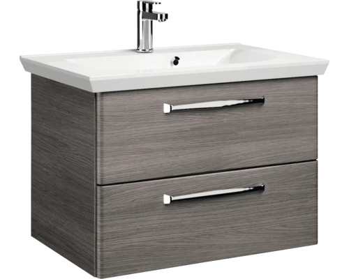 Meuble sous-lavabo avec deux tiroirs et robinetterie