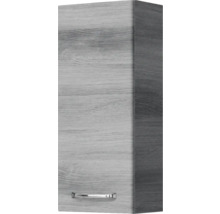 Hochschrank mit Tür und Griff im Holzdesign für Badezimmer