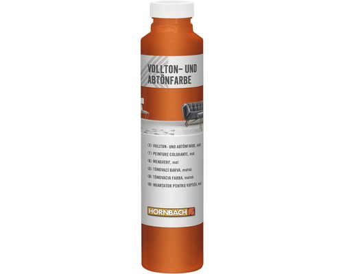 Peinture plein ton et colorant HORNBACH mangue 750 ml Peinture colorante dans une bouteille en plastique