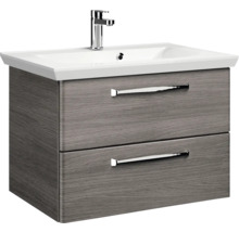 Waschtischunterschrank mit Waschbecken und zwei Schubladen