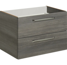 Waschtischunterschrank mit zwei Schubladen und Griffen