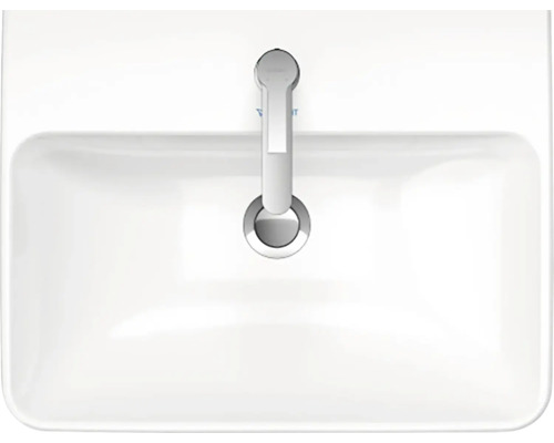 Vue de dessus d''un lavabo blanc avec robinet