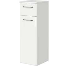 Weißer Badezimmer Hochschrank mit zwei Schubladen