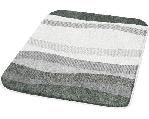 Tapis de bain Kleine Wolke Miami 65 x 115 cm ardoise