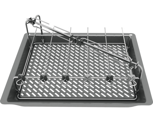 Grillspießhalter mit Tropfschale