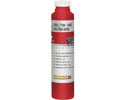 Peinture plein ton et colorant HORNBACH rouge 750 ml