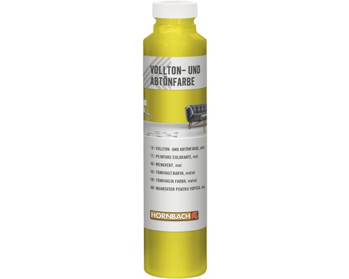 Peinture plein ton et colorant HORNBACH jaune 750 ml