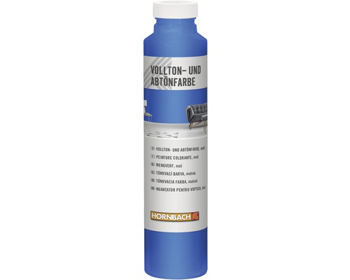 Peinture plein ton et colorant HORNBACH bleu 750 ml