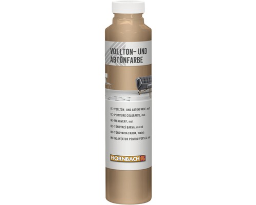 Peinture plein ton et colorant HORNBACH savane 750 ml Teinture dans une bouteille en plastique