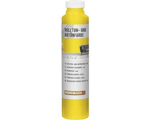 Peinture plein ton et colorant HORNBACH citron 750 ml