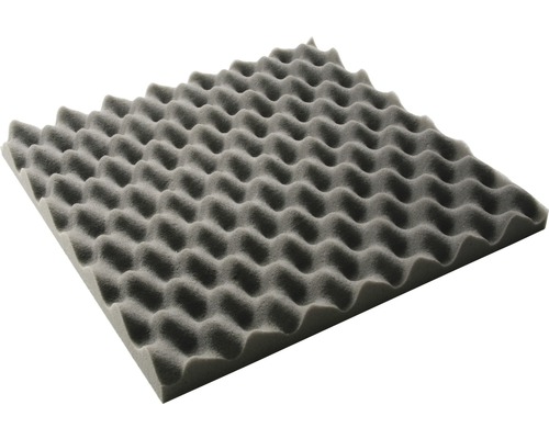 Mousse isolante acoustique Akupur plaque à excroissances 40x40x3 cm-0