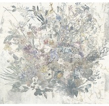 Blumenmuster Tapete mit verschiedenen Blumen und Blättern