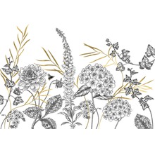 Illustration de différentes fleurs de jardin