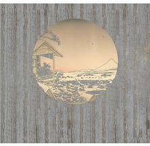 Papier peint avec motif de paysage japonais