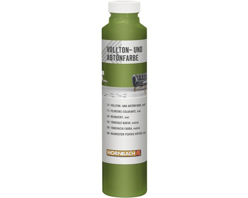 Peinture plein ton et colorant HORNBACH vert tilleul 750 ml