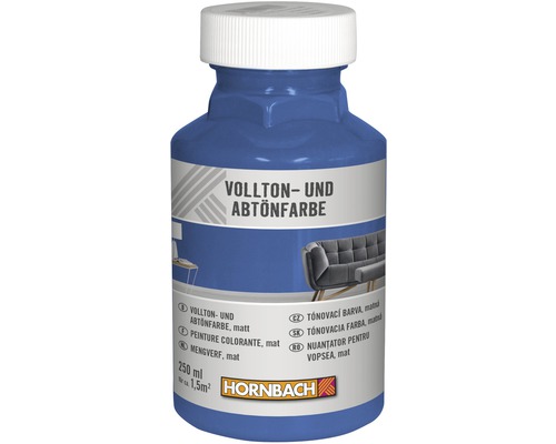 HORNBACH Voll- und Abtönfarbe nachtblau 250 ml Flasche Vollton- und Abtönfarbe