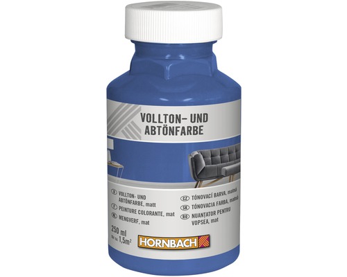 Peinture plein ton et colorant HORNBACH bleu nuit 250 ml