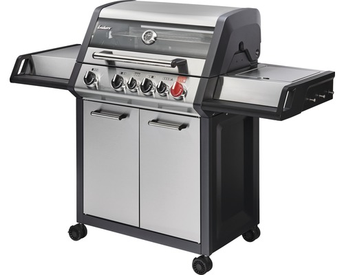 Barbecue à gaz Enders Monroe Pro 4 SIK Turbo 4 brûleurs 58 x 153,5 cm acier inoxydable avec lèchefrite extractible