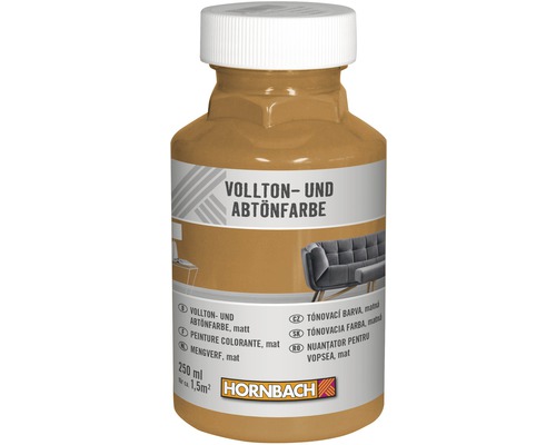 Peinture plein ton et colorant HORNBACH amande 250 ml