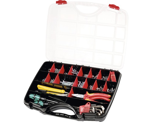 Organizer leer Parat PROFI-LINE Organize S Offener Werkzeugkoffer mit Schrauben, Nägeln und Werkzeugen