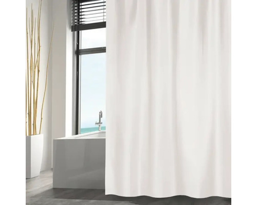 Rideau de douche MSV white peva 180 x 200 cm blanc