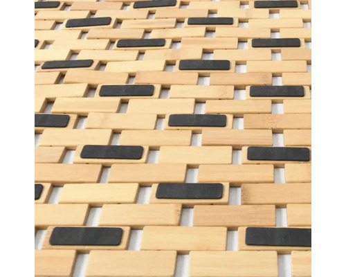 Bambus Badematte mit rutschfesten Füßen