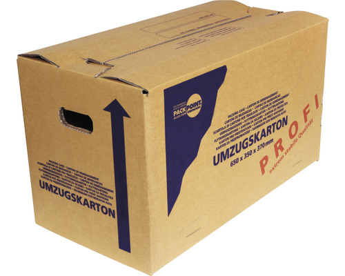 Cargo Point Umzugskarton 650 x 370 x 350 mm Pappe 84 l bis 50 kg Umzugskarton mit den Maßen 650x350x370 mm