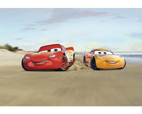 Papier peint panoramique papier 8-4100 Disney Edition 4 Cars Beach Race 8 pces 368 x 254 cm