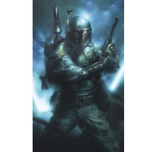 Illustration von Boba Fett mit Waffe