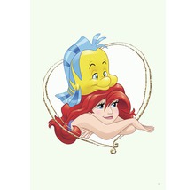 Illustration d''Ariel et Polochon dans un cadre en forme de cœur