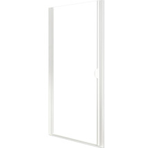 Porte rotative Sunny/Lugano 800 mm Verre véritable transparent blanc-thumb-1