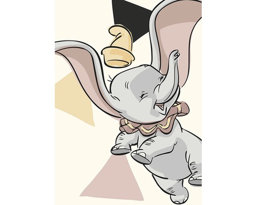 Illustration de Dumbo, l''éléphant volant avec un chapeau