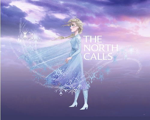 Illustration d''Elsa de La Reine des Neiges avec l''inscription The North Calls