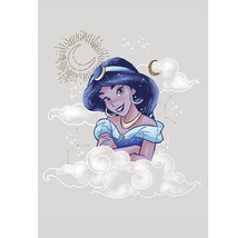 Illustration de la princesse Jasmine avec le croissant de lune et les constellations