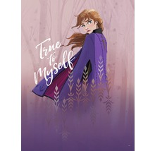 Anna aus Die Eiskönigin mit dem Schriftzug True to Myself