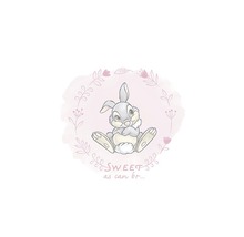Illustration d''un lapin avec l''inscription Sweet as can be