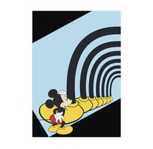 Illustration avec Mickey Mouse et arcades de tunnel