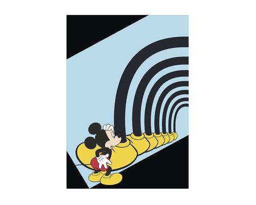 Illustration avec Mickey Mouse et arcades de tunnel