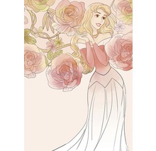 Illustration d''un personnage de dessin animé entouré de roses