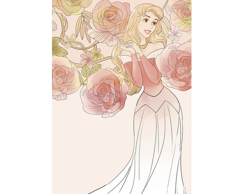 Illustration d''un personnage de dessin animé entouré de roses