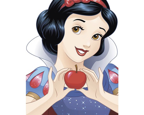 Personnage de dessin animé de Blanche-Neige avec une pomme
