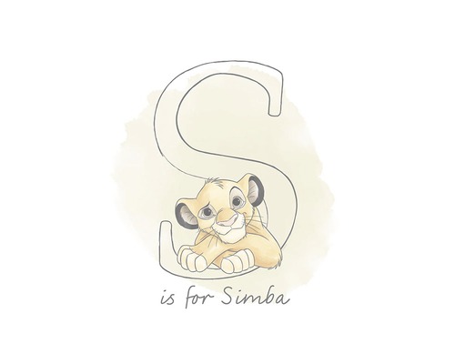 Illustration avec la lettre S et Simba