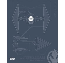 Illustration de plan de chasseur TIE Star Wars