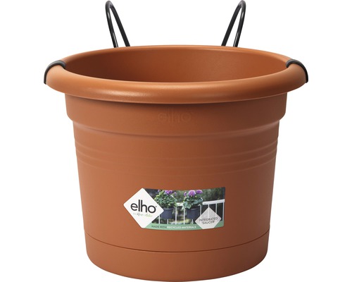 Pot de fleurs avec support elho allin1 plastique Ø 20 h 14 cm terre cuite