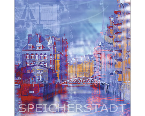 Bâtiments de Speicherstadt Hambourg avec canal