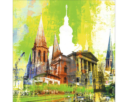 Illustration de différents bâtiments et styles architecturaux.