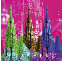 Nürnberg Architektur Illustration mit Stadtbild